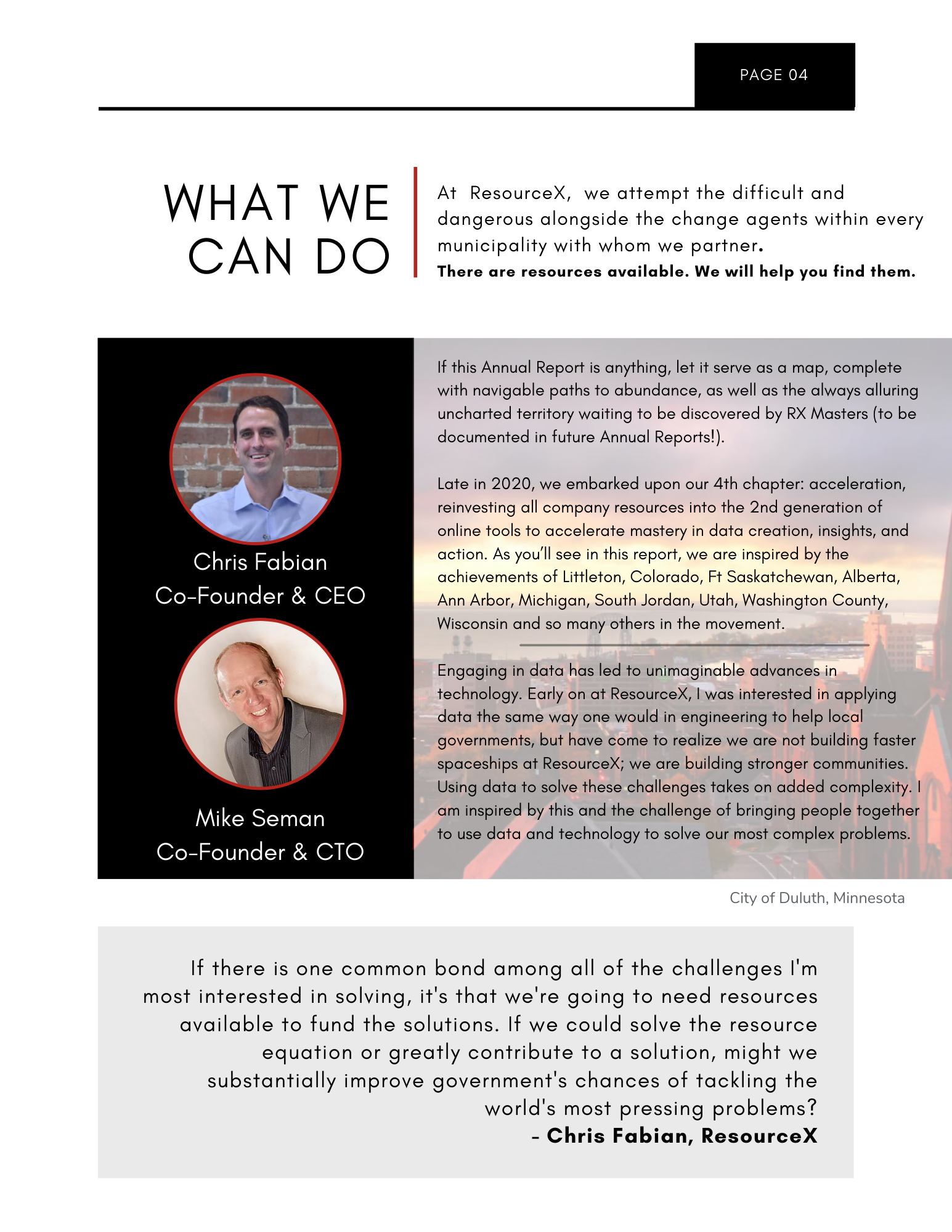 Founders Message