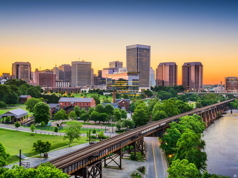 city view of Richmond, Virginia