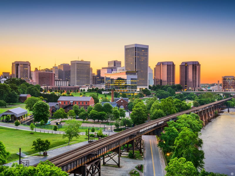 city view of Richmond, Virginia